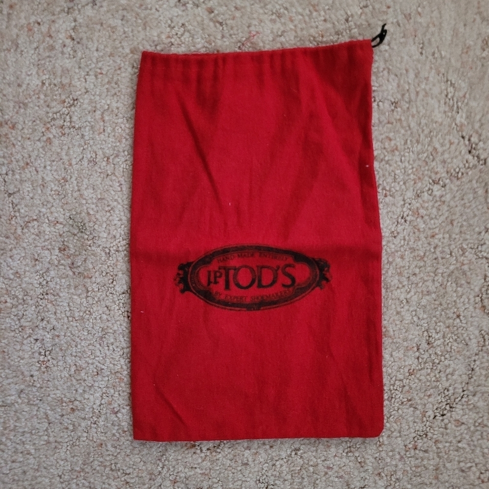 Tods Red Dust Cover 13.5" X 8.5"